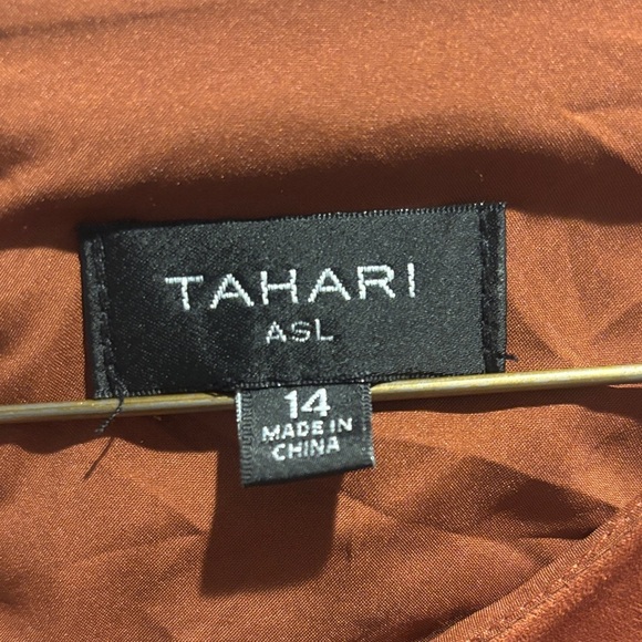 Tahari ASL Rust Dress size 14 - Picture 2 of 7